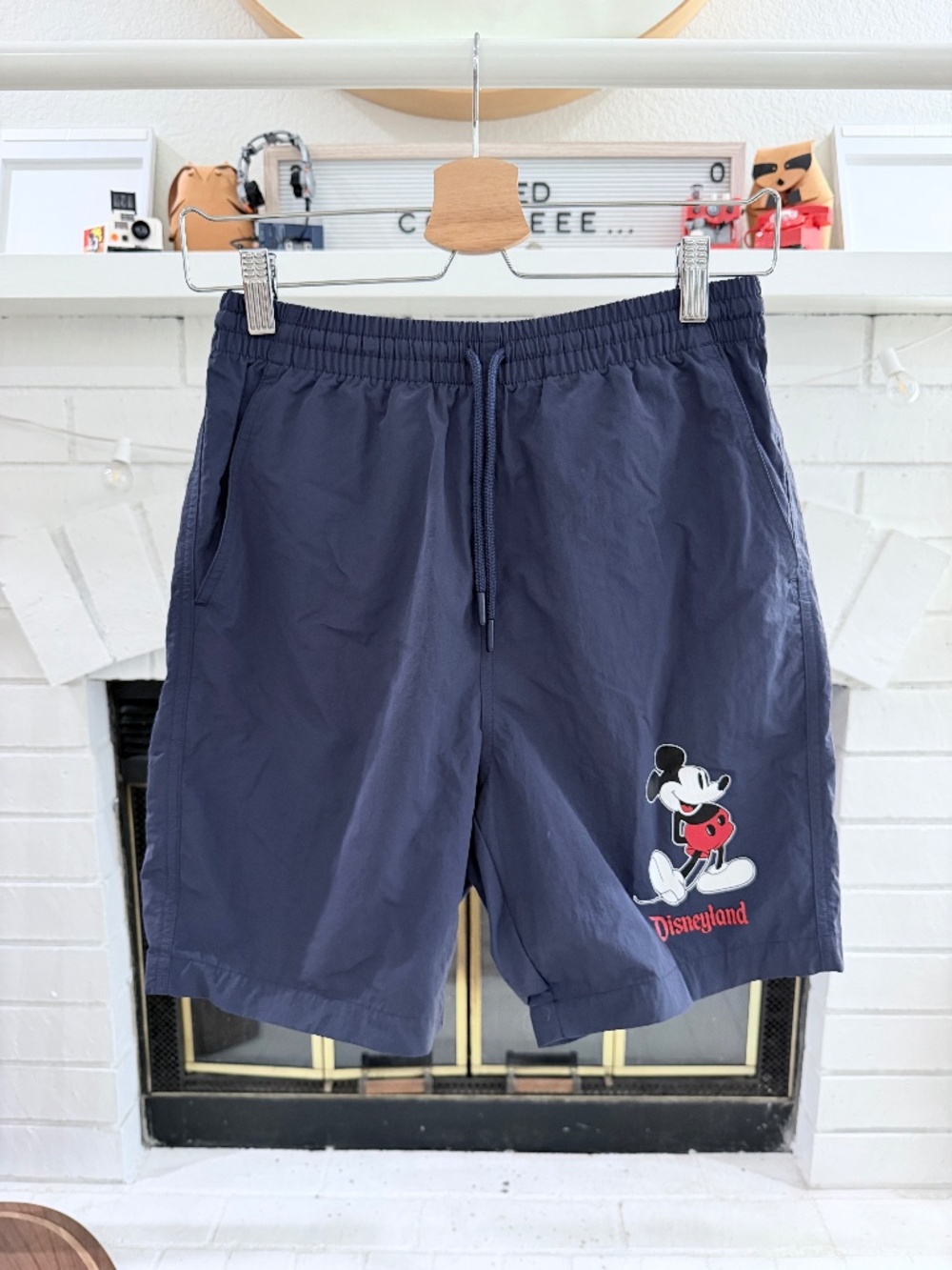 Disneyland Resort Mickey Logo Blue Swim Trunks